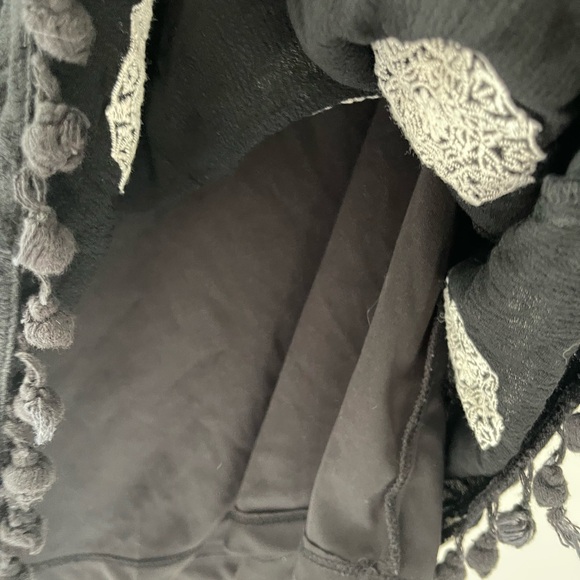 Altar'd State Black Tank Top with White Pattern - Picture 5 of 9